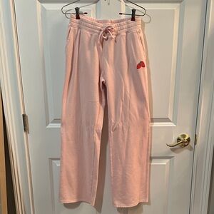 Hollister Pink Sweatpants with Strawberry Detail